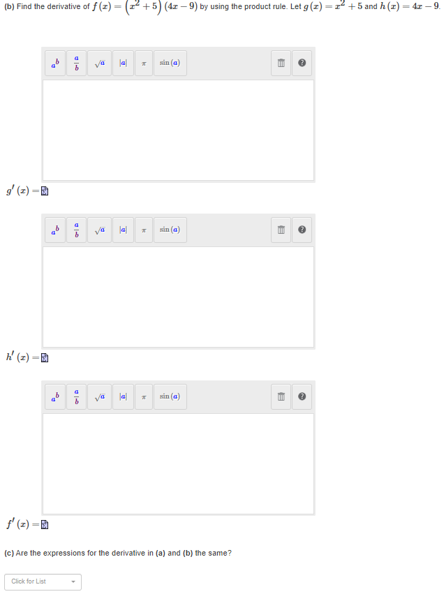 solved-a-find-the-derivative-of-f-x-x2-5-4x-9-by-first-chegg