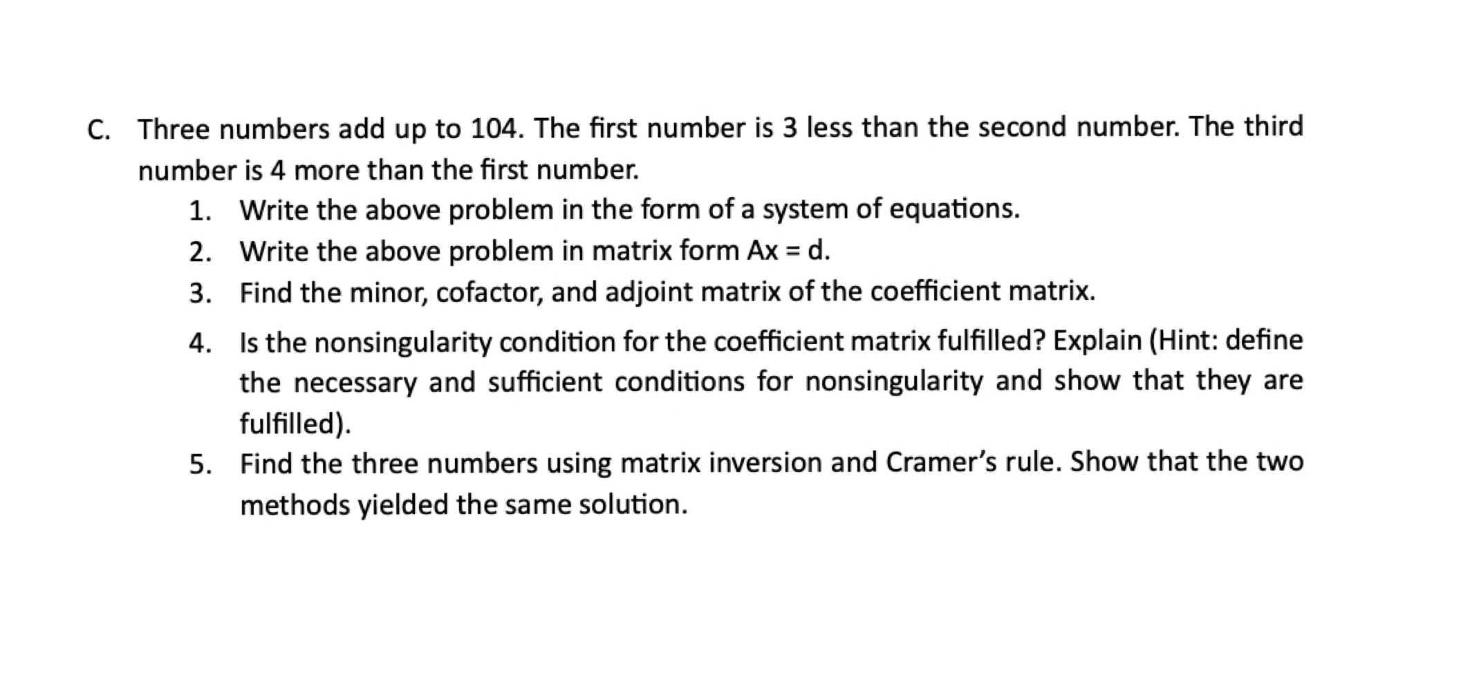 solved-c-three-numbers-add-up-to-104-the-first-number-chegg