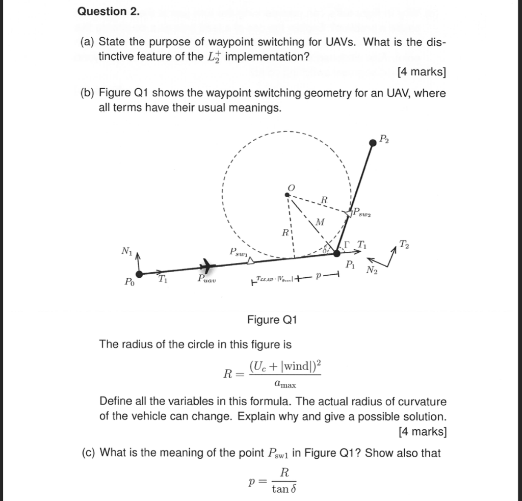 Question 2. (a) State the purpose of waypoint | Chegg.com