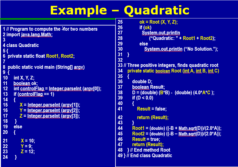 Solved These questions pertain to the Quadratic example in | Chegg.com
