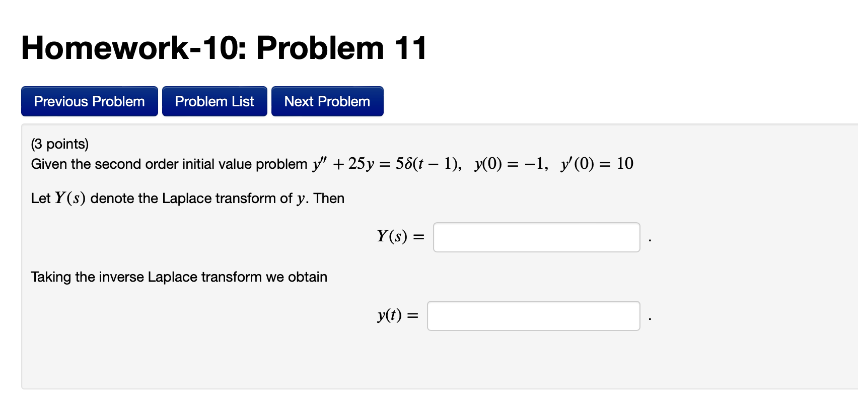 Solved Homework-10: Problem 11 Previous Problem Problem List | Chegg.com