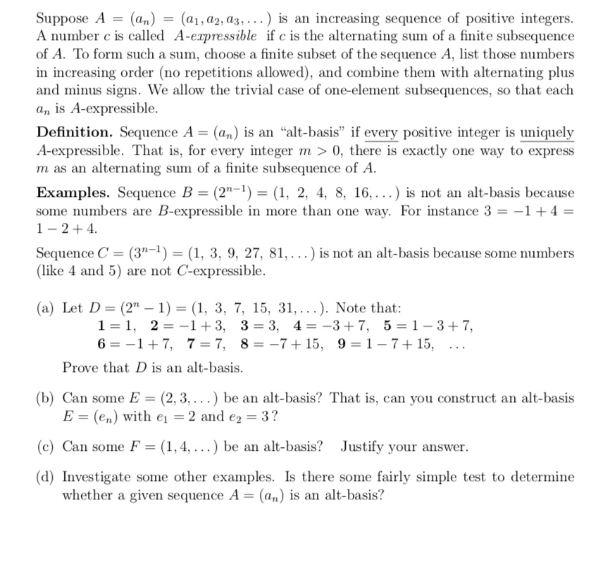 Solved Suppose A An A1 A3 Is An Increas Chegg Com