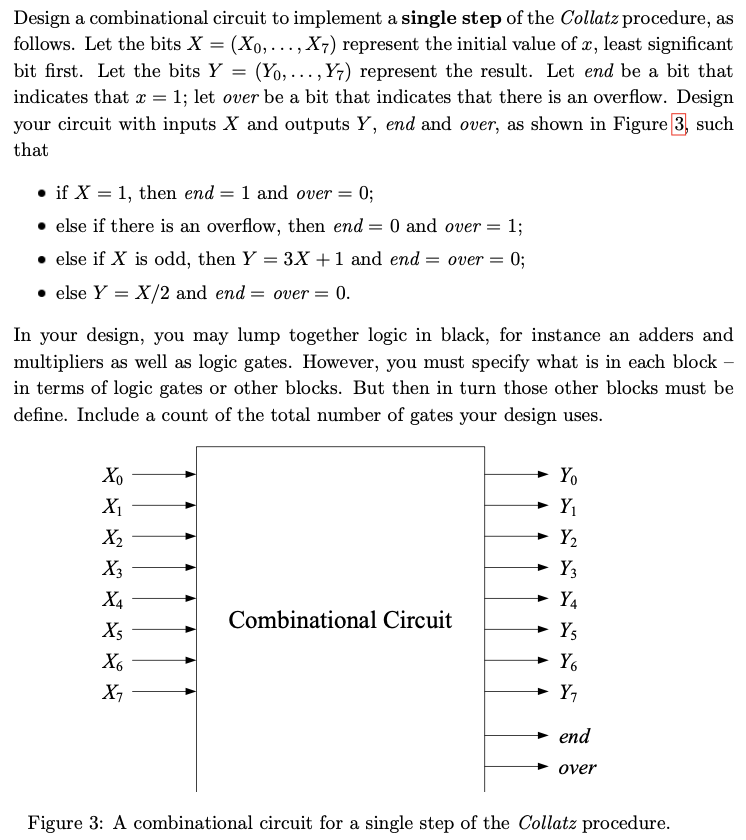 Solved 4 An Arithmetic Circuit 30 Points The Collatz Chegg