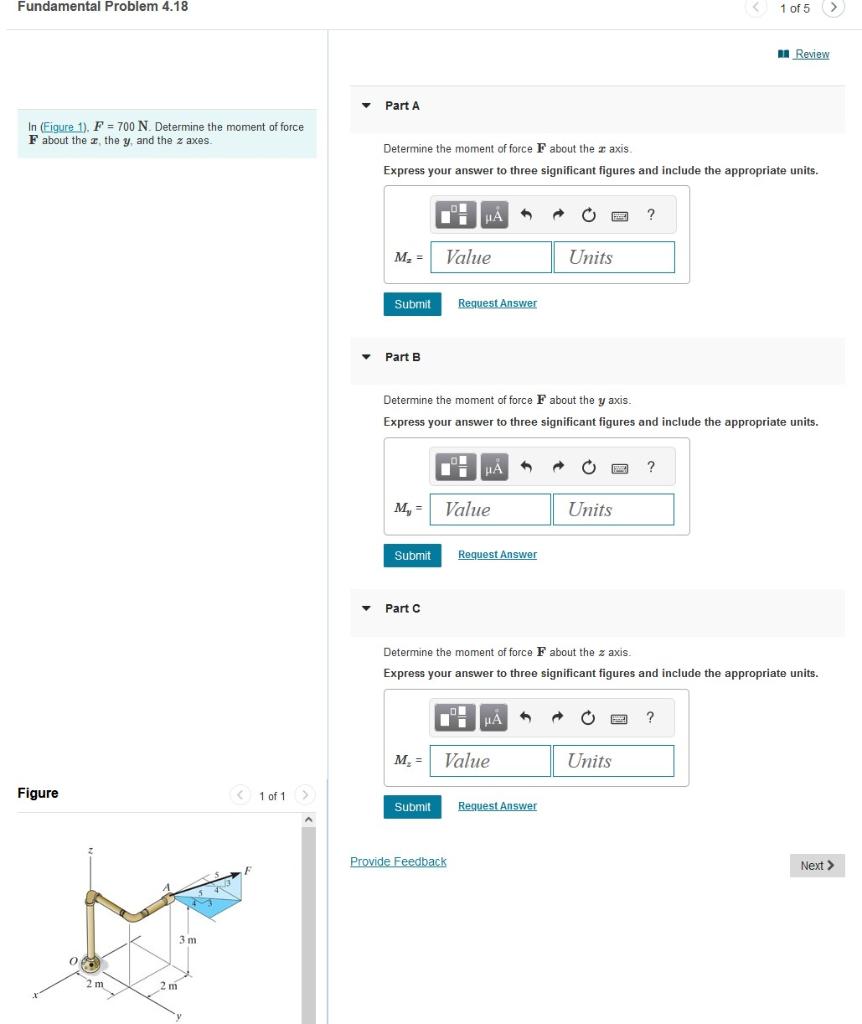 Solved Fundamental Problem 4.18 1 Of 5 Part A In (Figure 1), | Chegg.com