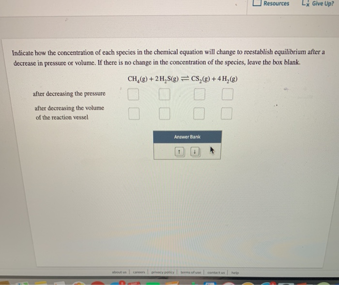 Solved Resources LX Give Up Indicate how the concentration