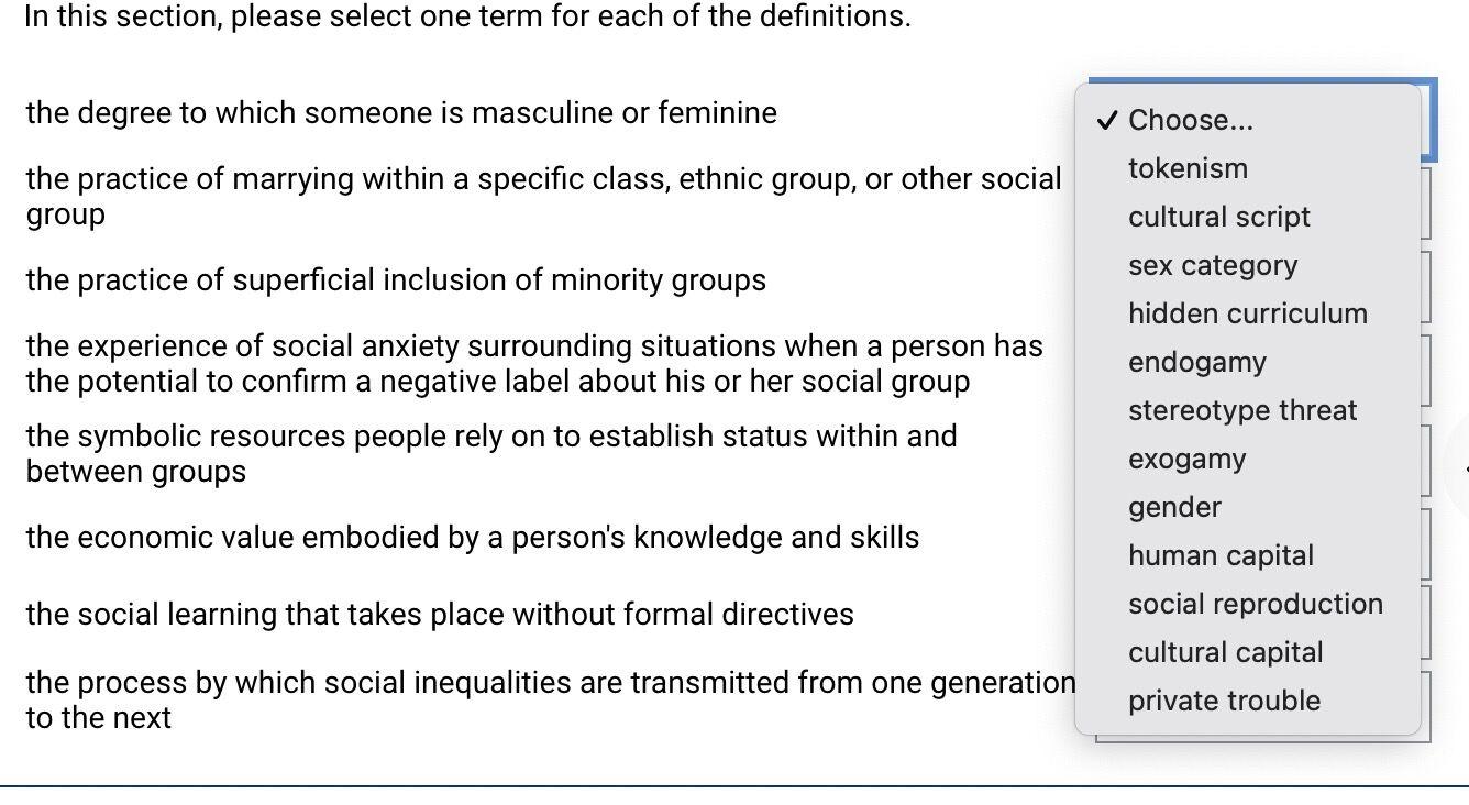 Solved Intro to Sociology Please give accurate answer, DO | Chegg.com