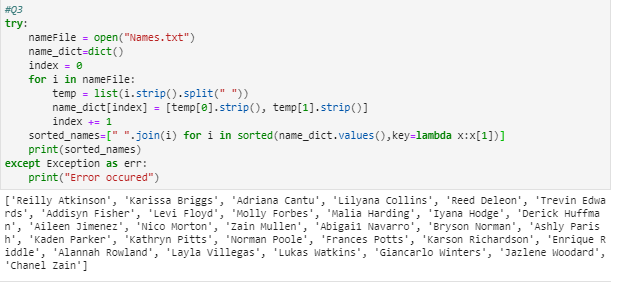 Python Is there a way to construct this code, still | Chegg.com
