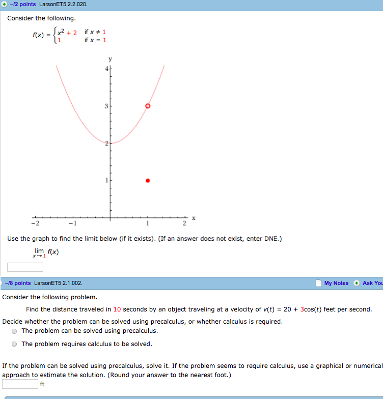 Solved -12 points LarsonET5 2.2.020. Consider the following. | Chegg.com