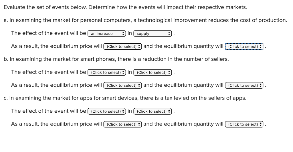 Solved Evaluate The Set Of Events Below. Determine How The | Chegg.com