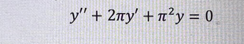 solution of second order homogeneous linear differential equation with constant coefficient