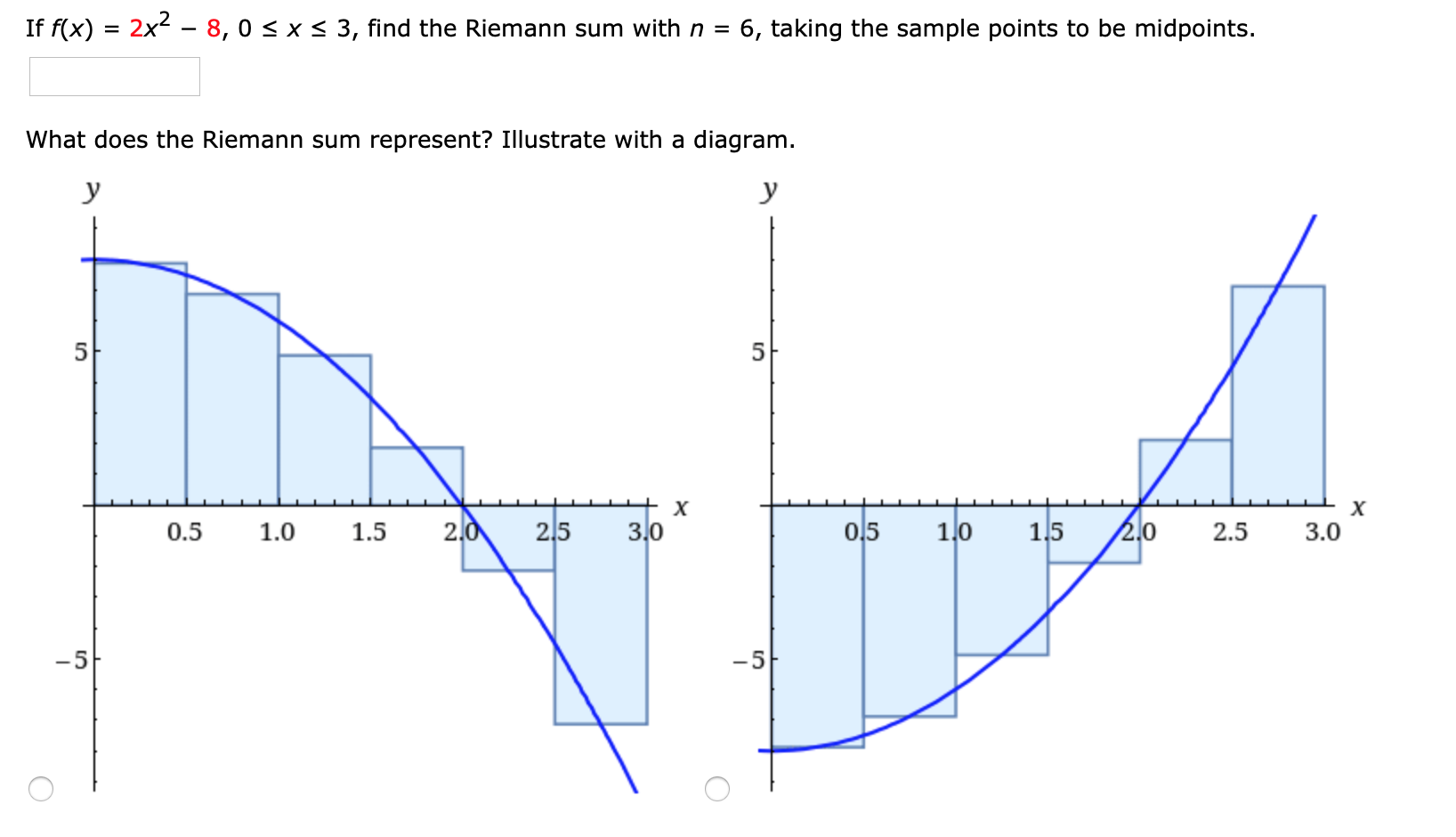 Solved If F X 2x2 8 0 X 3 Find The Riemann Sum With Chegg Com