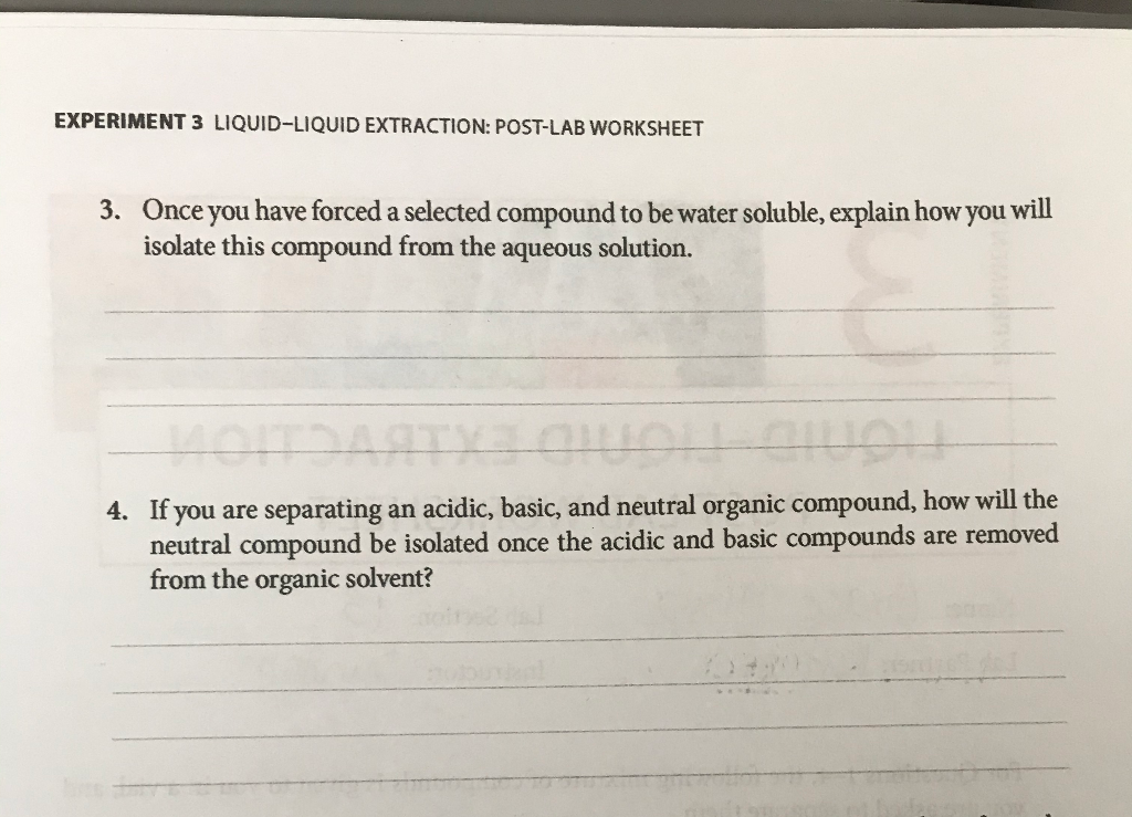 Solved For Questions 1-4, the following mixture of compounds | Chegg.com