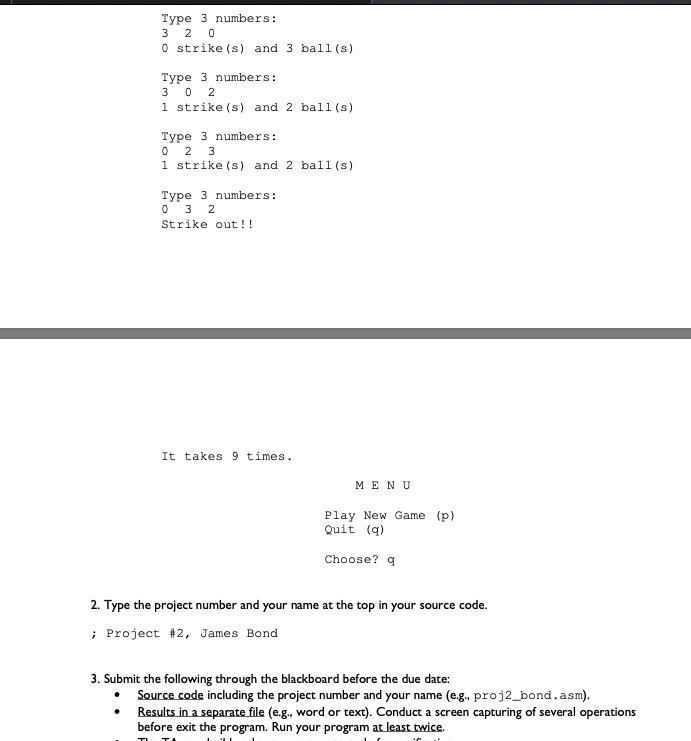 Total: 20 pts 1. This project is to write a simple | Chegg.com