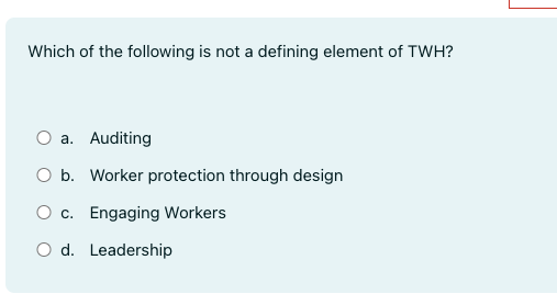 Solved Which of the following is not a defining element of | Chegg.com