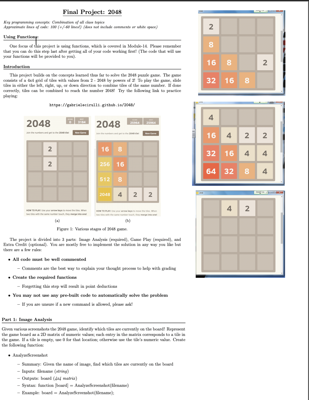 Primer on X: Here's an interesting question. Is it possible to lose a game  of 2048 on 8x8 mode? Lose = run out of legal moves before getting a 2048  block  /