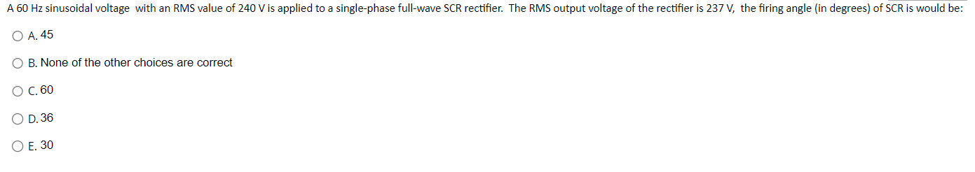 Solved A 60 Hz sinusoidal voltage with an RMS value of 240 V | Chegg.com