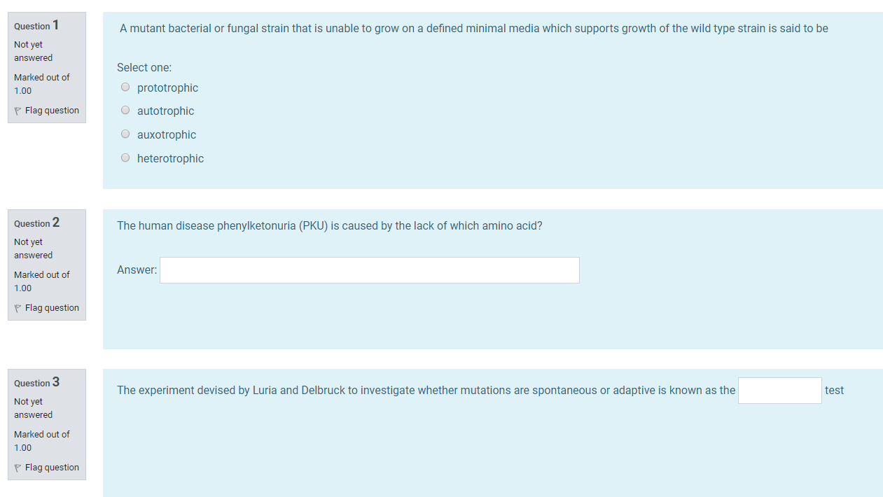 Solved Question 1 A mutant bacterial or fungal strain that | Chegg.com