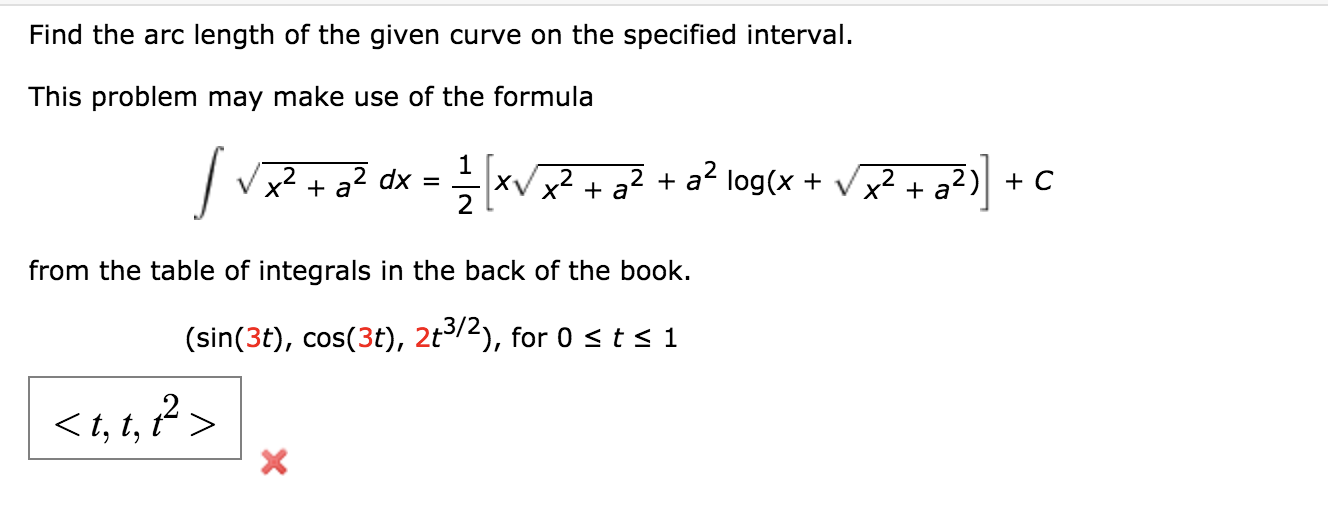 solved-find-the-arc-length-of-the-given-curve-on-the-chegg