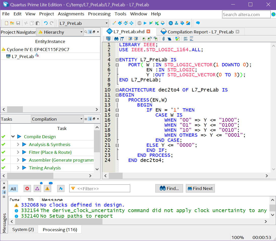 In VHDL Create A 3-8 Binary Decoder By Using The | Chegg.com