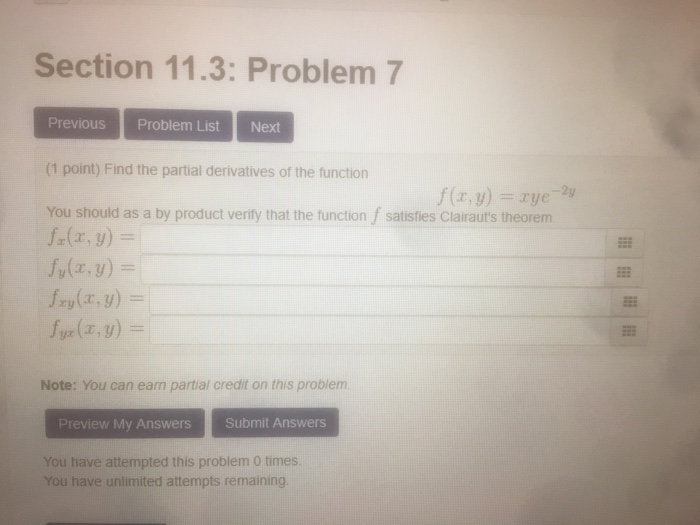 Solved Section 11.3: Problem 7 Previous Problem List Next (1 | Chegg.com