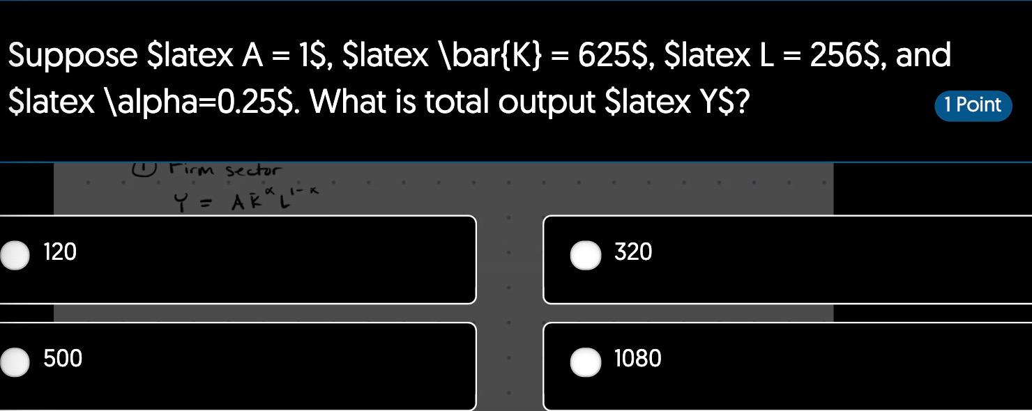 Solved Suppose Slatex A = 1$, Slatex \bar{K} = 625$, Slatex | Chegg.com