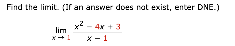 Solved Find The Limit If An Answer Does Not Exist Enter