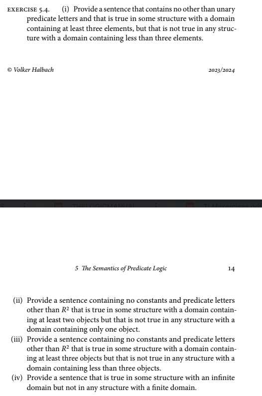 Solved EXERCISE 5.4. (i) Provide a sentence that contains no | Chegg.com
