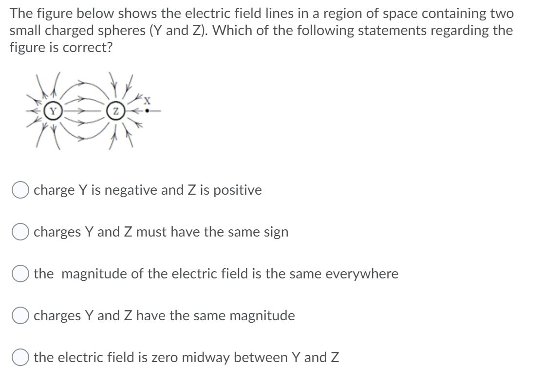 Solved The Figure Below Shows The Electric Field Lines In A | Chegg.com