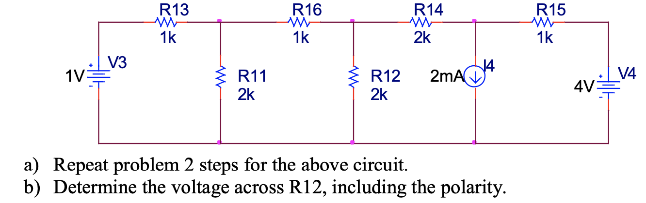 Solved for A: Label the nodes in the circuit Place a | Chegg.com