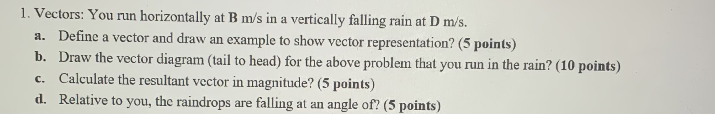 Solved Please Do Not Use Random Numbers, When The Questions | Chegg.com