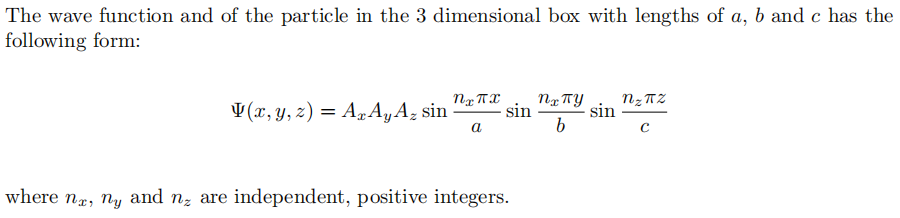 Solved The wave function and of the particle in the 3 | Chegg.com