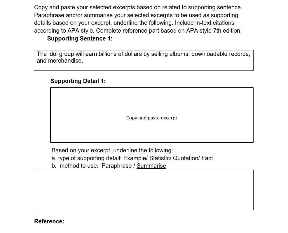 Copy and paste your selected excerpts based on | Chegg.com