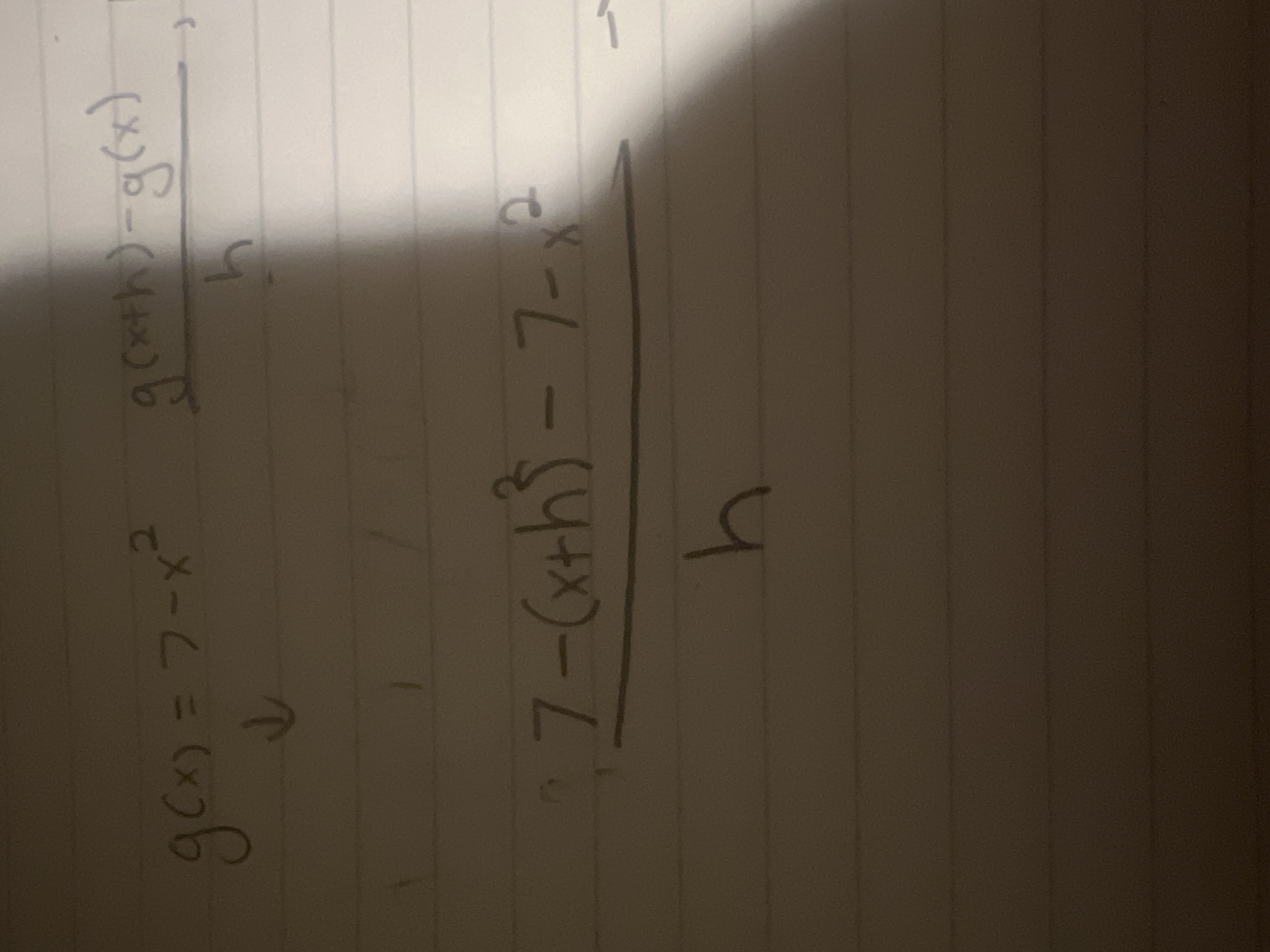 g x )= 7 8x 1 2