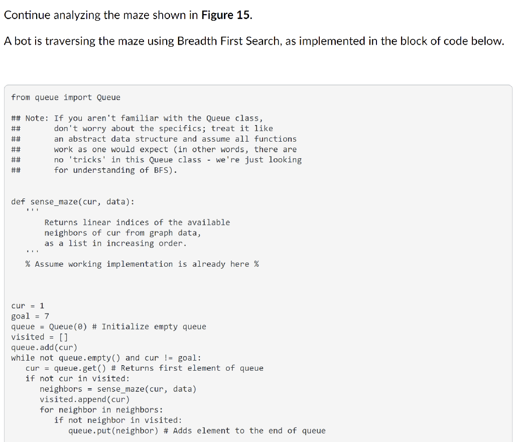 Solved FIGURE 15Consider the maze shown in Figure 15, with | Chegg.com
