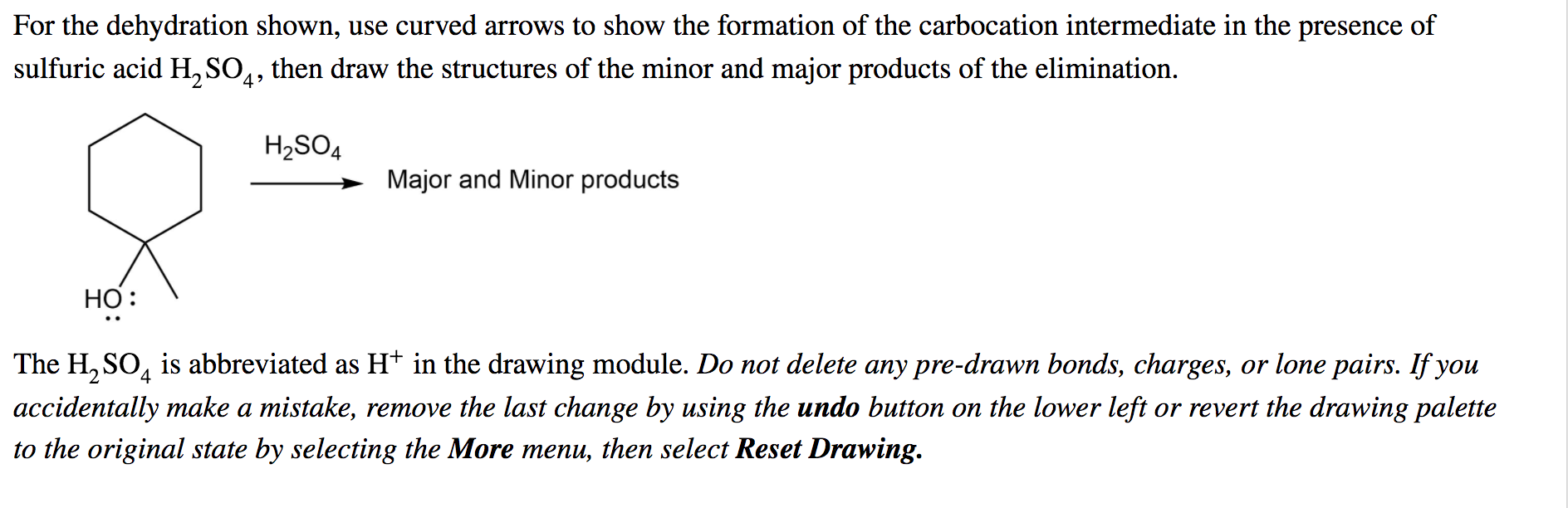 Solved For the dehydration shown, use curved arrows to show | Chegg.com