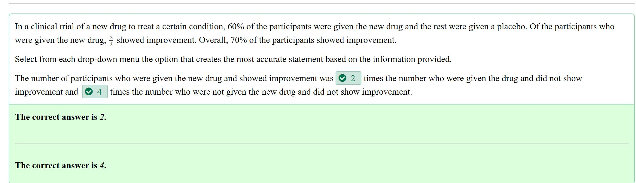 Solved In a clinical trial of a new drug to treat a certain | Chegg.com