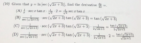 Solved 10 Given That Y In Sec 2x 3 Find The Chegg Com