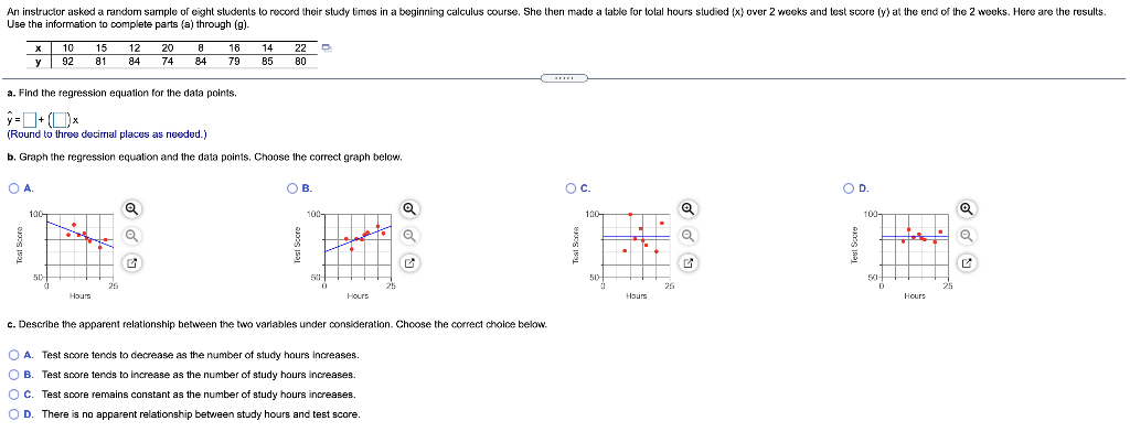 Solved An instructor asked a random sample of eight students | Chegg.com