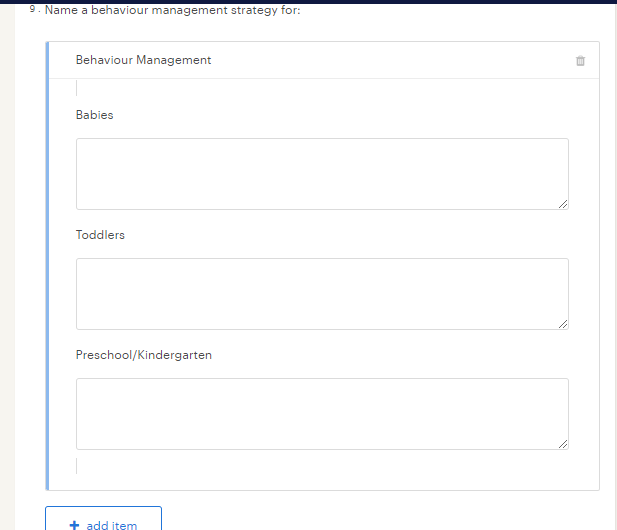 Solved 9. Name a behaviour management strategy for: | Chegg.com