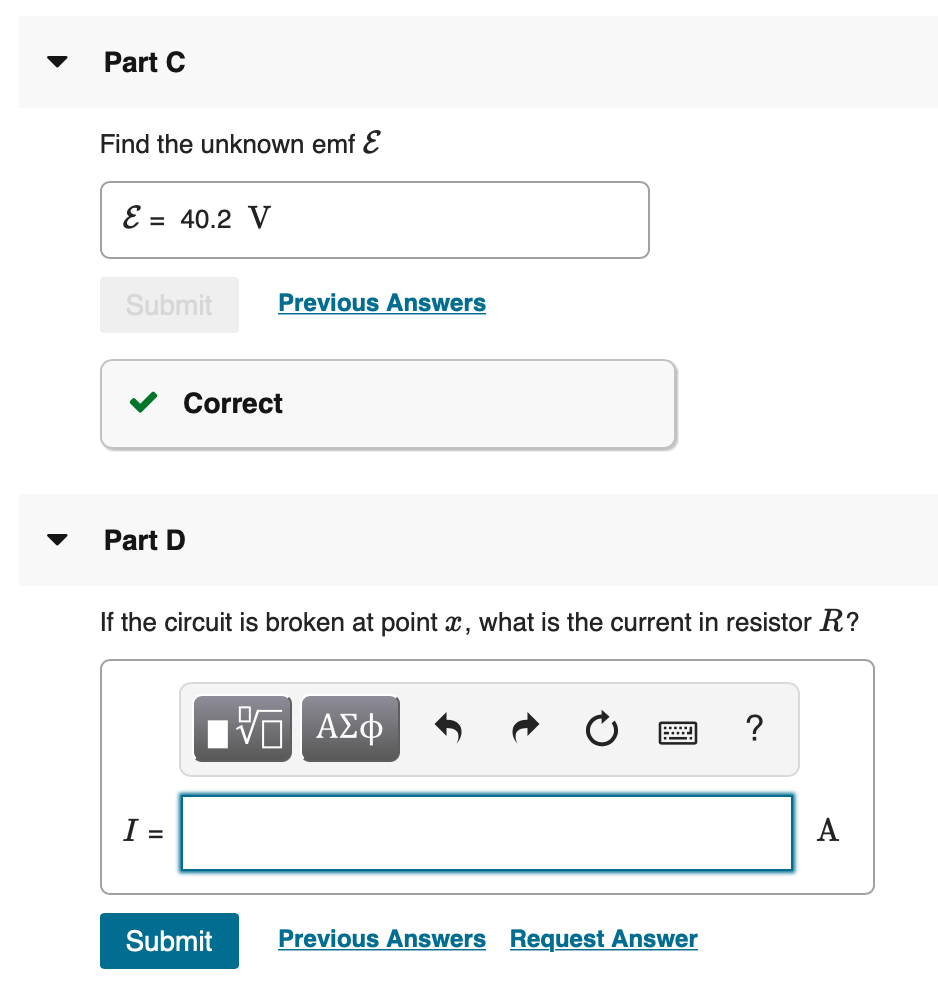 Solved In the circuit shown in the figure 12 = 6.71 A. I1 = | Chegg.com