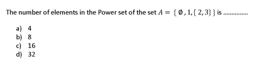 number of elements in power set 1 2 3