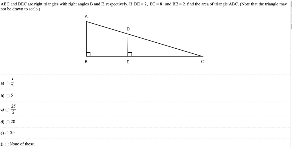 Solved ABC and DEC are right triangles with right angles B