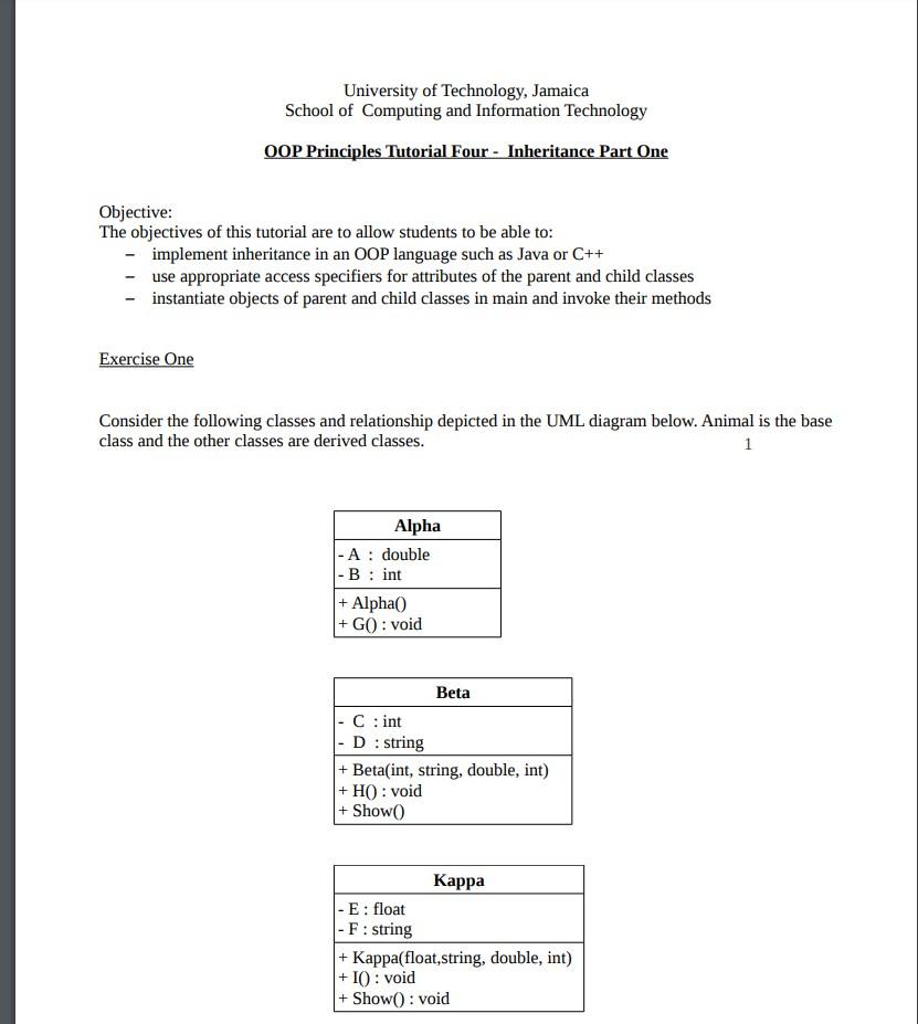 Solved Objective: The objectives of this tutorial are to | Chegg.com
