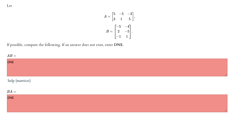 Solved Let -3 A= 15 3 -5 1 5 -4 -5 B= 2 -1 2 -5 1 If | Chegg.com