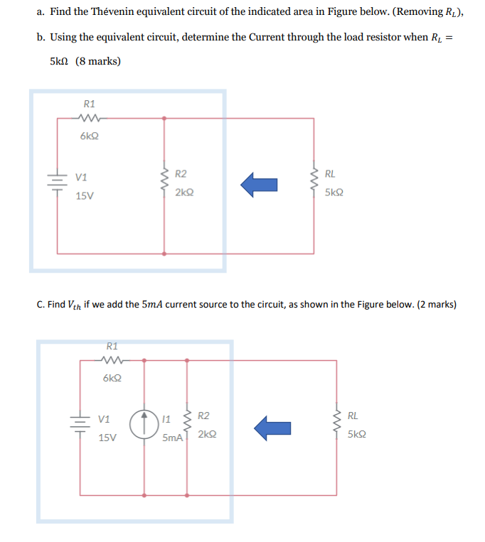 Solved A. Find The Thévenin Equivalent Circuit Of The | Chegg.com