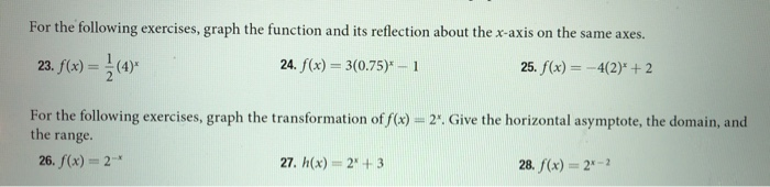 Solved For the following exercises, graph the function and | Chegg.com