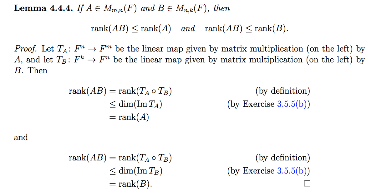 Solved 4.4.3. Suppose A And B Arenxn Matrices. Prove That, | Chegg.com