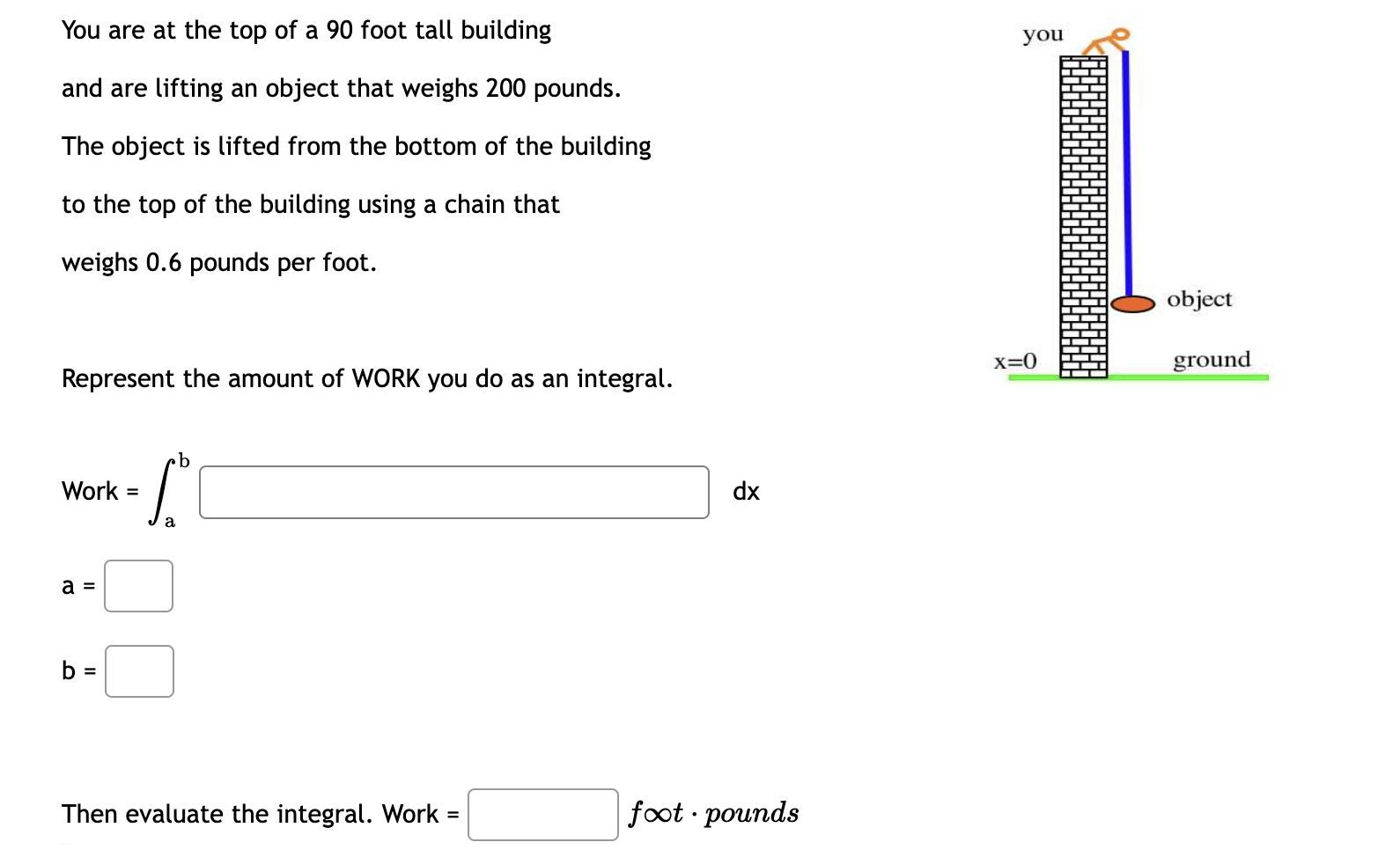 Solved You are at the top of a 90 ﻿foot tall buildingand are | Chegg.com
