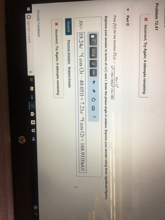 Solved All I need just the final answer for part c and D and | Chegg.com
