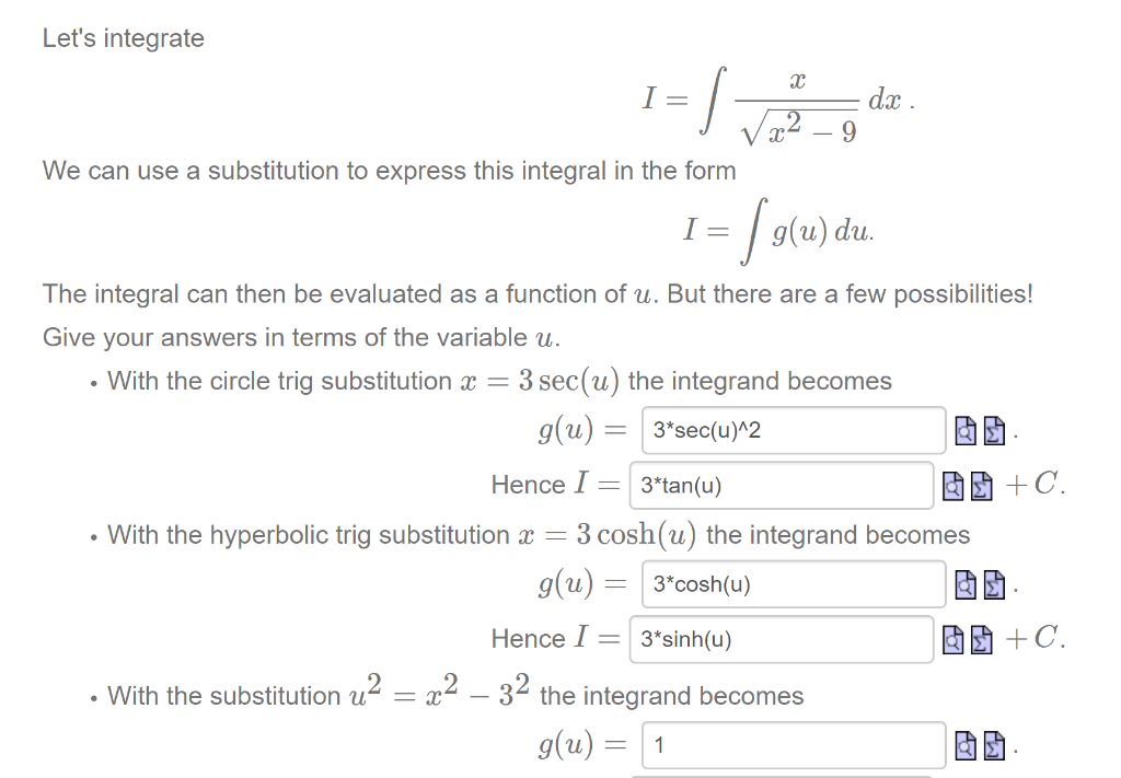 Solved Let S Integrate H Dx C We Can Use A Substitution To Chegg Com
